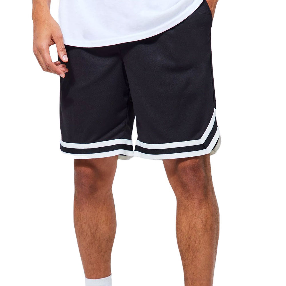 National Apparels High Quality Custom Made Basketball Shorts For Mens Cropped Fit Polyester Plain Sublimation Shorts For Mens